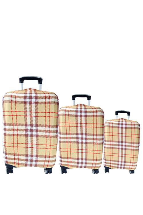 (My#142 Desen) VALİZLER İÇİN KILIF SETİ (KABİN ORTA VE BÜYÜK)