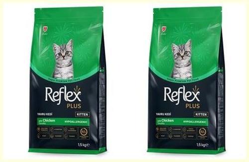 Plus Tavuklu Yavru Kedi Maması 1,5 Kg 2'Li Set