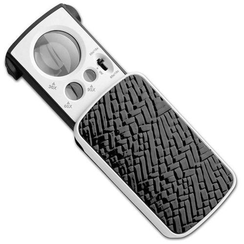 Üç Mercekli Işıklı Büyüteç 30X 60X 90X