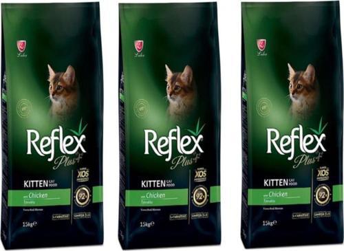 Plus Tavuklu Yavru Kedi Maması 1,5 Kg 3'Lü Set