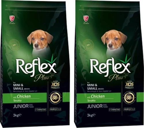 Plus Küçük Mini Irk Tavuklu Yavru Köpek Maması 3 Kg 2'Li Set