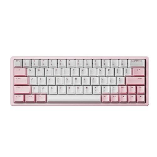 Xpunk 63 Pembe %60 Gateron Jade Gaming Manyetik Switch 8K Hz Hall Effect RGB İngilizce Mekanik Gaming Klavye