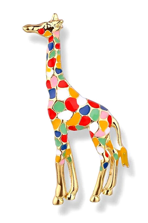 ZÜRAFA RENKLİ İĞNELİK BROŞ