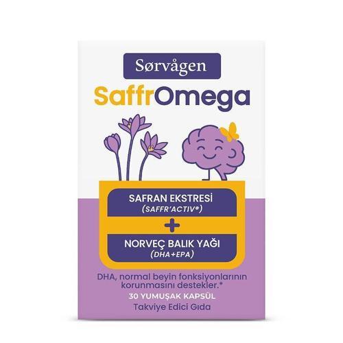 SaffrOmega ( Safran ve Omega3) 30 Yumuşak Kapsül