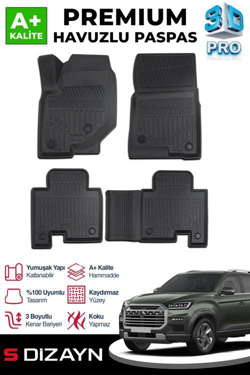 Ssangyong Musso 3D Pro Havuzlu Paspas 2018 Üzeri A+ Kalite