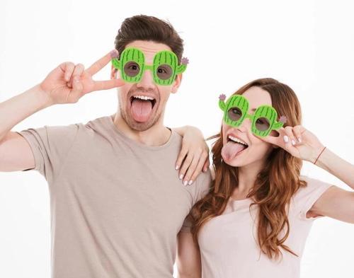 BFS   Kaktüs Temalı Hawaii Yaz Partisi Gözlüğü 8.5x18.5 cm