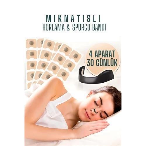 BFS  Manyetik Burun Bandı - 30 GÜNLÜK Sporcu Burun Bandı - Horlama Önleyici Azaltıcı - 4 Farklı Boyu