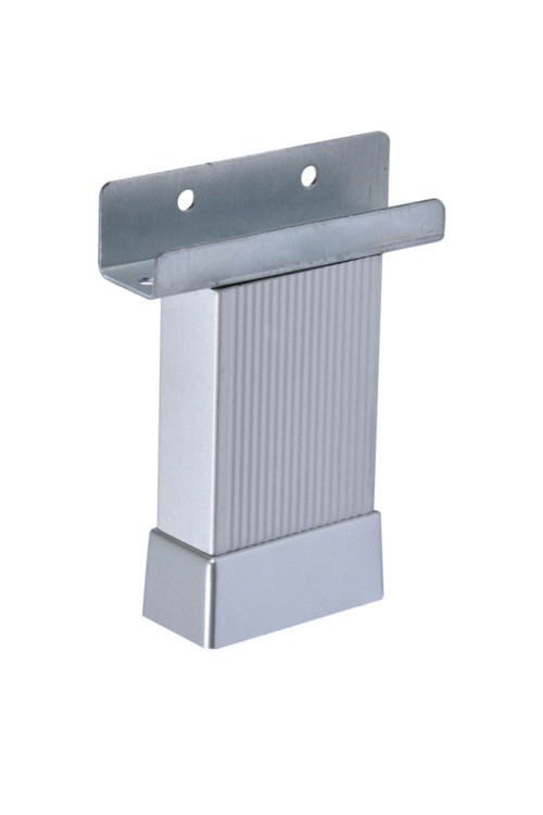 20 Cm Çizgili Alüminyum U Geçme Ayak 20X45 Mm Matkrom
