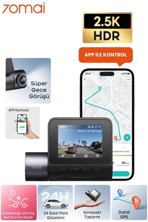 2.5k Araç Kamerası A410 Ön Kamera ( Sadece Ön Kamera ) Süper Gece Görüşü F1.55 Dahili Wi-Fi