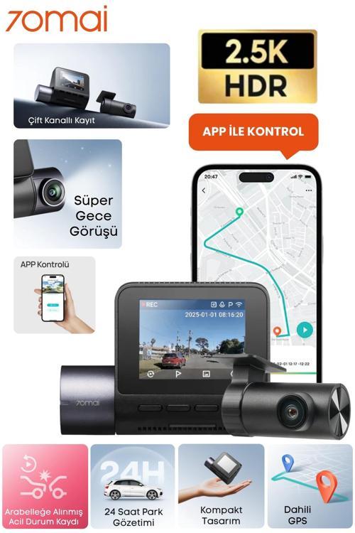 Araç Kamerası A410 Ön Kamera+ RC21 Arka Kamera Set 2.5K + 1080P Çift Kamera