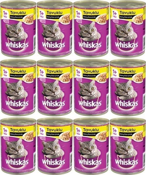 Konserve Kedi Maması Tavuklu 400 Gr X 12 Adet