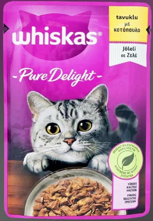 Pure Delight Jöle Içinde Tavuklu Yetişkin Kedi Maması Pouch 85Gr X 28 Adet