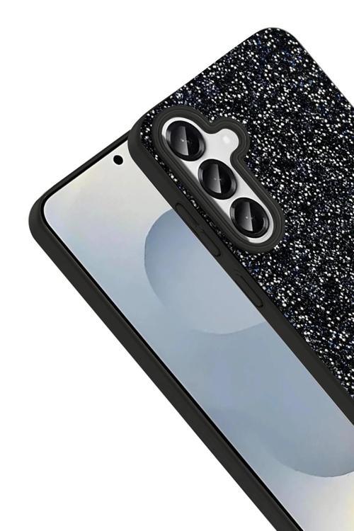 Samsung Galaxy S25 Plus Bright Simli Kapak - Derin Mor-(5796)