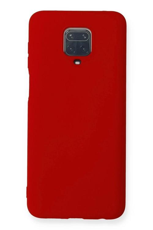 Xiaomi Redmi Note 9 Pro Kılıf Nano içi Kadife Silikon - Kırmızı-(5796)