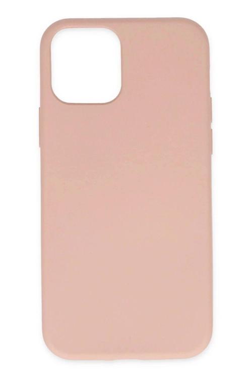 iPhone 11 Pro Kılıf Nano içi Kadife Silikon - Pudra-(5796)