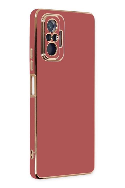 Xiaomi Redmi Note 10 Pro Kılıf Volet Silikon - Kırmızı-(5796)