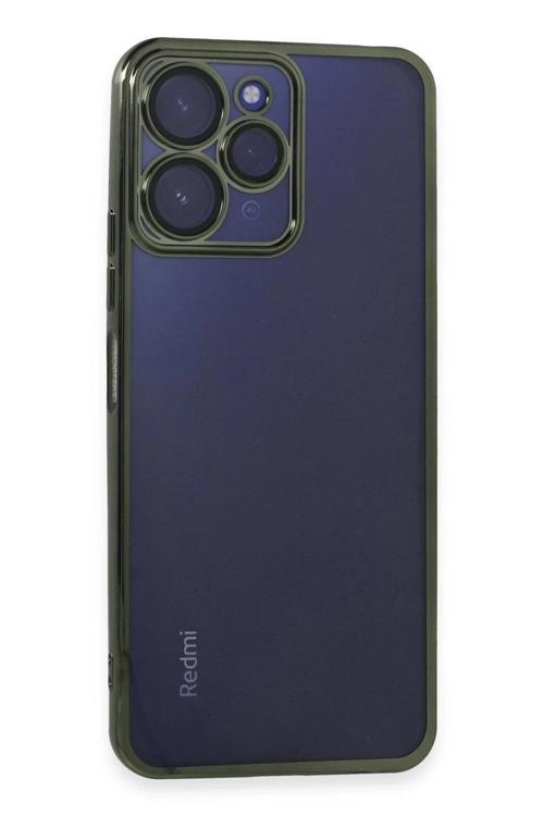 Xiaomi Redmi 12 Kılıf Lensli Silikon - Yeşil-(5796)