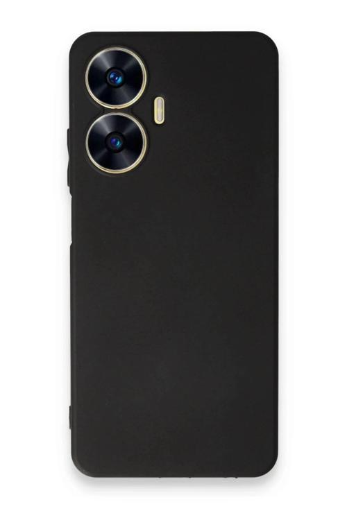 Realme C55 Kılıf First Silikon - Siyah-(5796)