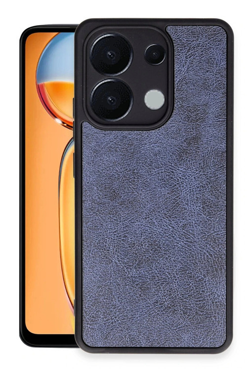 Xiaomi Redmi Note 13 Pro 5G Kılıf Aras Deri Kapak - Lacivert-(5796)