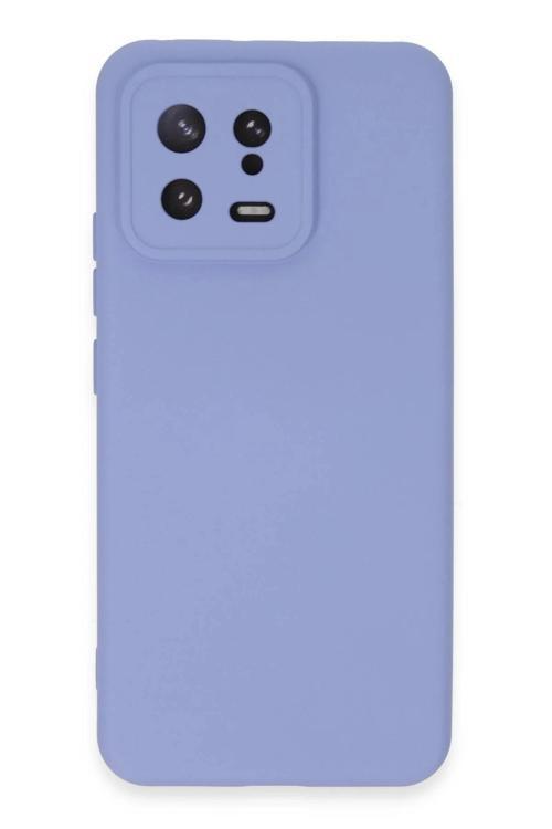 Xiaomi Mi 13 Kılıf Nano içi Kadife Silikon - Lila-(5796)