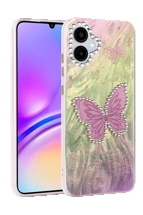 Samsung Galaxy A06 Kılıf Blade Aynalı Desenli Kapak - Desen 5-(5796)