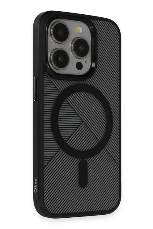 iPhone 14 Pro Vito Magsafe Kapak - Siyah-(5796)