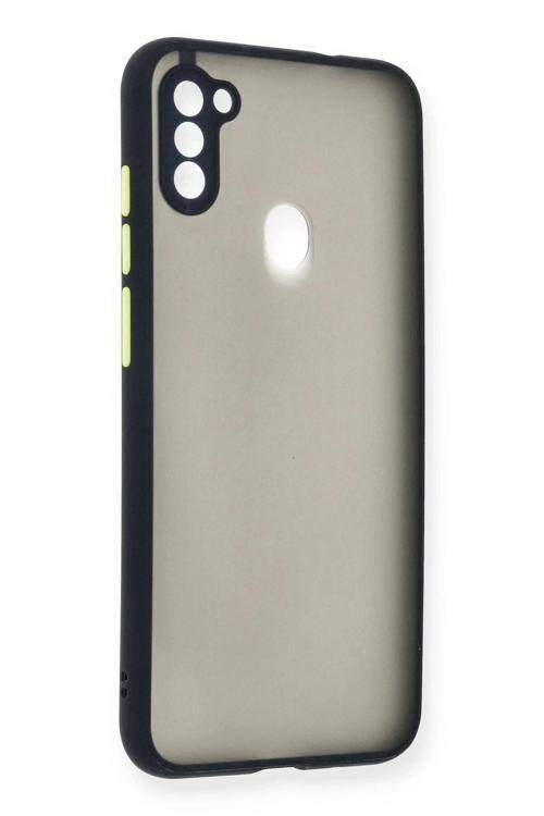 Samsung Galaxy A11 Kılıf Montreal Silikon Kapak - Lacivert-(5796)