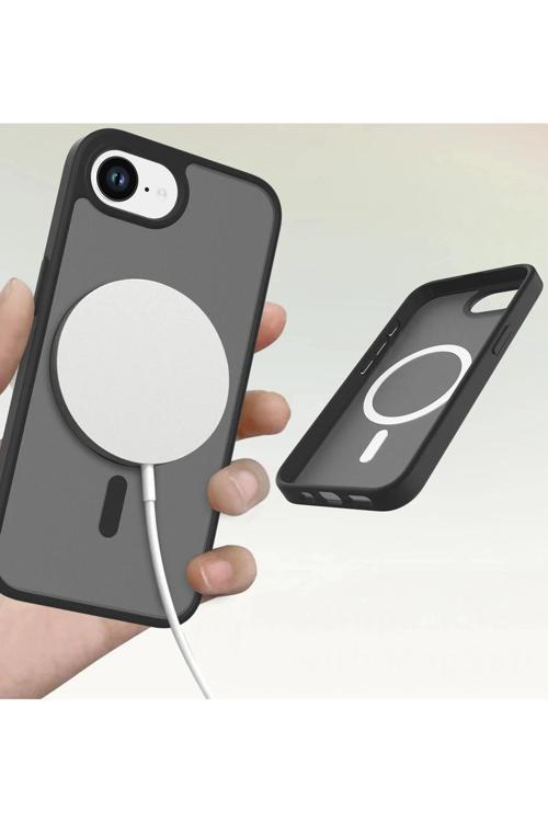 iPhone 16E Jota Magsafe Kapak - Şeffaf-(5796)