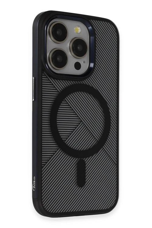 iPhone 14 Pro Vito Magsafe Kapak - Lacivert-(5796)