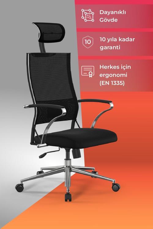 Ergolife Sit Air-180 Ergonomik Yönetici Koltuğu / Ofis  Sandalyesi - 574.5D.40.2A2
