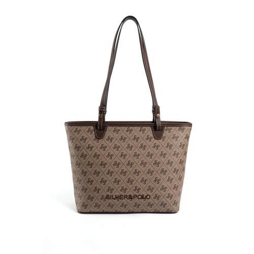 Kadın Omuz Çantası 1204-47828 SILVER POLO BAYAN ÇANTASI M178 KOYU BEJ-MAT KAHVE