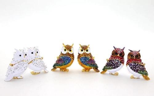 Swaroski 2'li Baykuş Alk2035