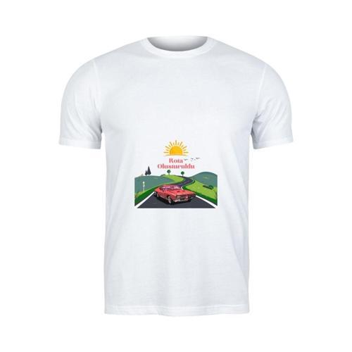 Rota Oluşturuldu Baskılı Tişört – Eğlenceli ve Mizahi Tasarım Tişört