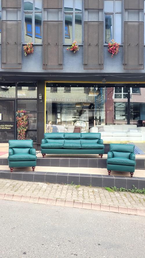 HAKİKİ DERİ MERİT KOLTUK TAKIMI 3+1+1