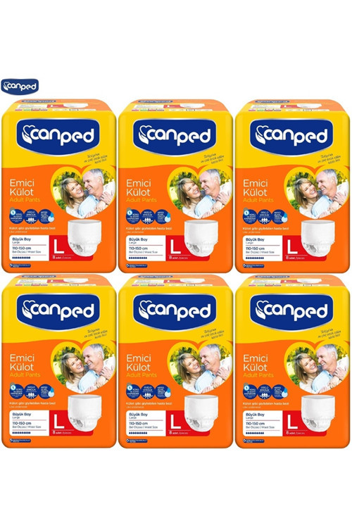 Emici Külot Hasta Bezi Büyük-Large 48 Adet (6Pk*8)