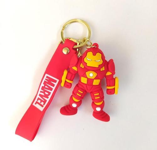 Anahtarlık Avengers Marvel Ironman Silikon Anahtarlık Çanta Süsü Karakter Figür Oyuncak Aksesuar 