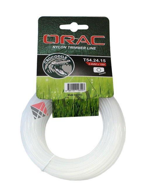 Tırpan Misinası Crocodile 2.4mm 15 Mt Yuvarlak Beyaz