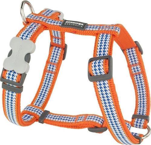 Reddingo Fang It Desenli Turuncu Köpek Göğüs Tasması L /25mm