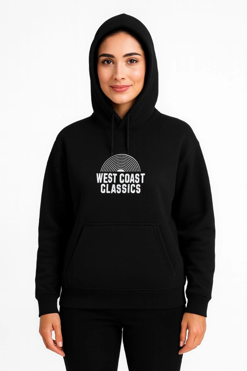 VF-Kapşonlu Sweatshirt – Oversize“West Coast Classics” - Siyah -