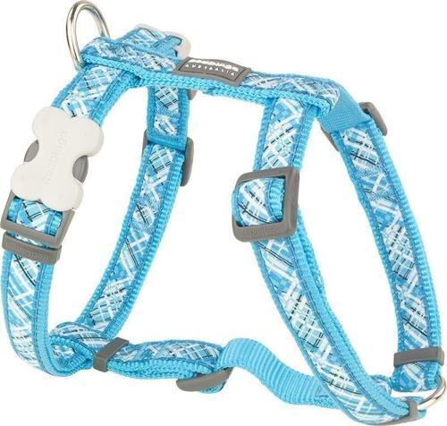 Reddingo Flanno Desenli Turkuaz Köpek Göğüs Tasması L /25mm