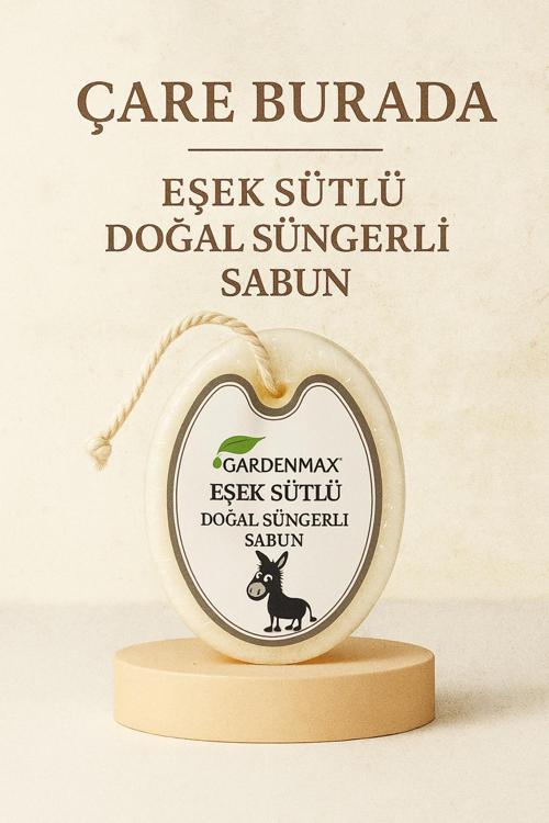 Gardenmax - Eşek Sütlü Doğal Süngerli Sabun