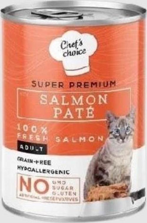 Kıyılmış Somonlu Konserve Yetişkin Kedi Maması 400 gr