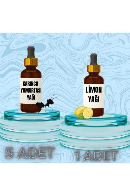 Tüy azaltıcı set 5 adet karınca yumurtası Yağı + 1 adet limon yağı