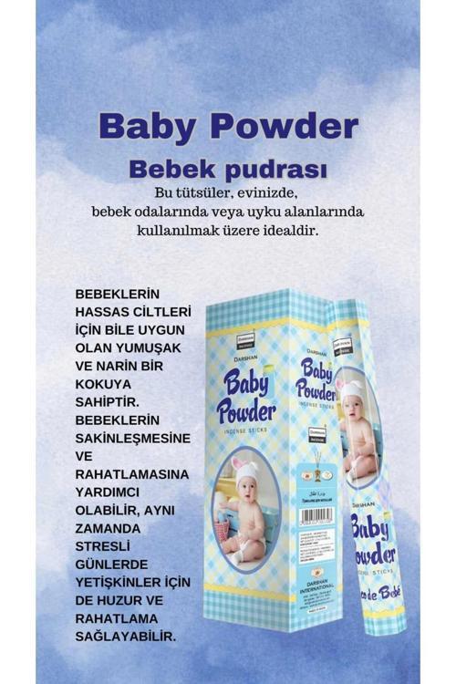 Baby Powder Bebek Pudrası Tütsü 20 çubuk