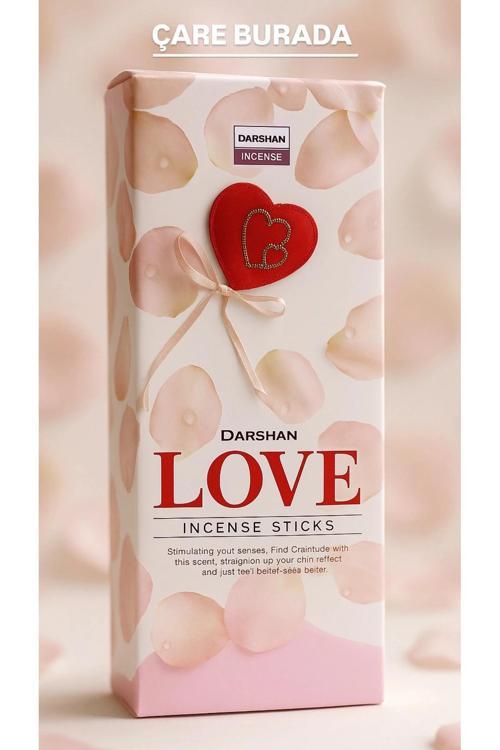 Darshan Incense - Love 20'li Çubuk Tütsü (Aşk)