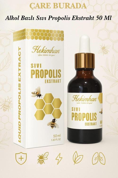 Sıvı Propolis Ekstrakt 50 Ml (Alkol Bazlı)