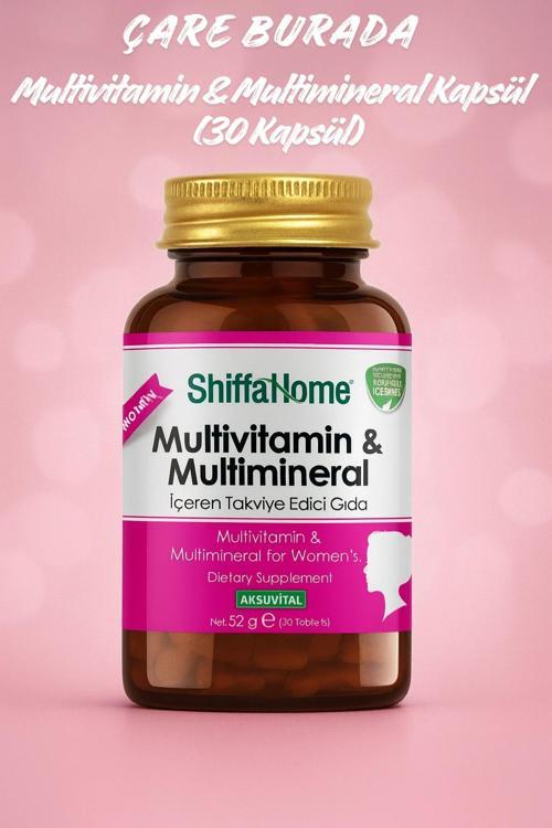 Multivitamin & Multimineral Kapsül (30 Kapsül) (Kadın)