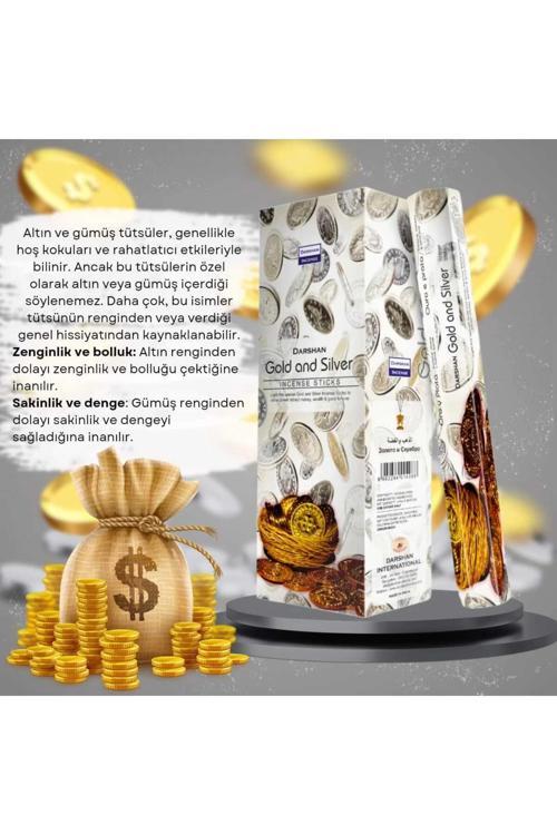 Gold and Silver Zenginlik Tütsüsü 20 Çubuk
