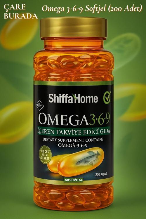 Omega 3-6-9 Softjel 1000 mg (200 Adet)