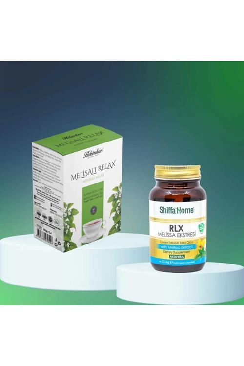 Melisalı Relax Bitki çayı 40'lı ve RLX Kapsül 60 adet (Rahat Uyku İçin )